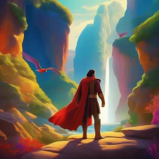 Prompt: ((In the style of DreamWorks Animation)), Antonio Banderas, strange creatures, fantasy world, vibrant colors, dramatic lighting, dynamic action, detailed character designs, flowing capes and robes, mystical artifacts, hidden caves, soaring cliffs, magical powers, epic showdowns

