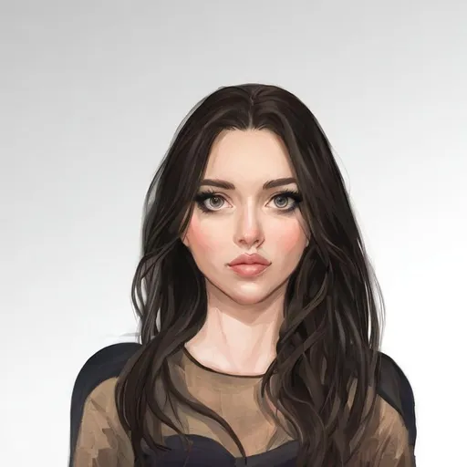 Prompt: Beautiful woman cartoon portrait 