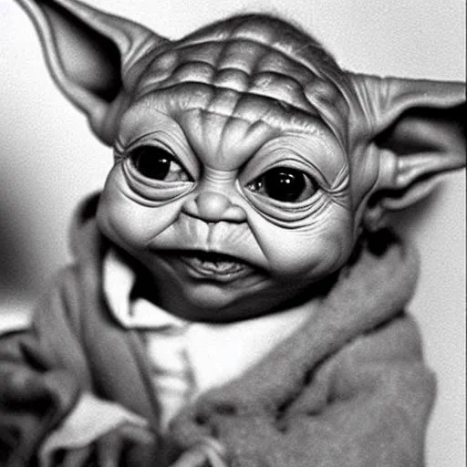 Prompt: Salvador Dali's
 baby Yoda.