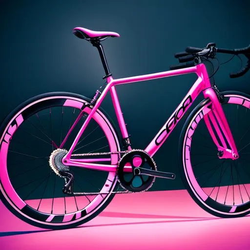 Prompt: 1bicycle, fixed gear bike, track bike, consept, aero, color black and pink, high quality, detailed, best resolution, 8k, 4k