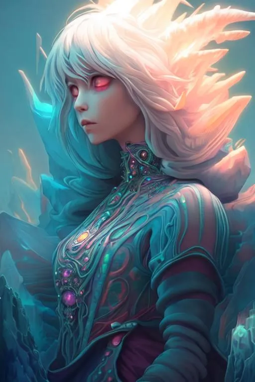 Prompt: fullcolor,background , in the style of dreamcore visual aesthetic style, baroque compositions, frostcore, figurative colorist, hopi art, algorithmic artistry, spiky mounds 