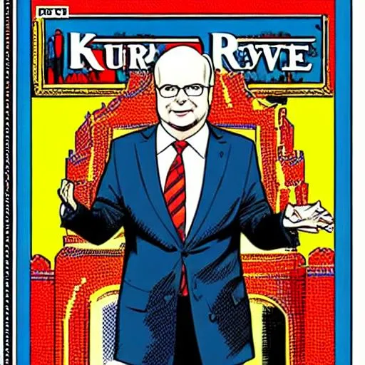 Karl Rove at the Kremlin, Retro comic style artwork... OpenArt