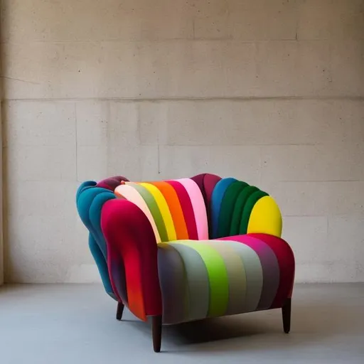 Prompt: Colour full chair 