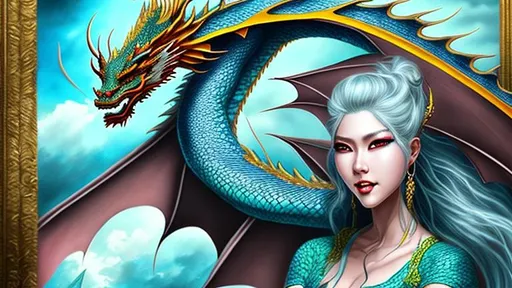 Prompt: Dragon, Dragon woman, beautiful, {{{Hyper detailed}}}, {{{Photorealistic}}}, {{{Hyper realistic}}}