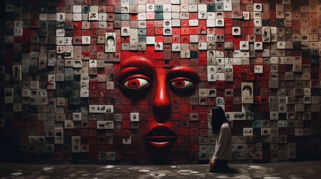 Prompt: wall of blocked emotions