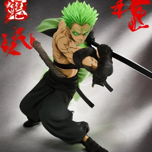 Prompt: zoro ashura