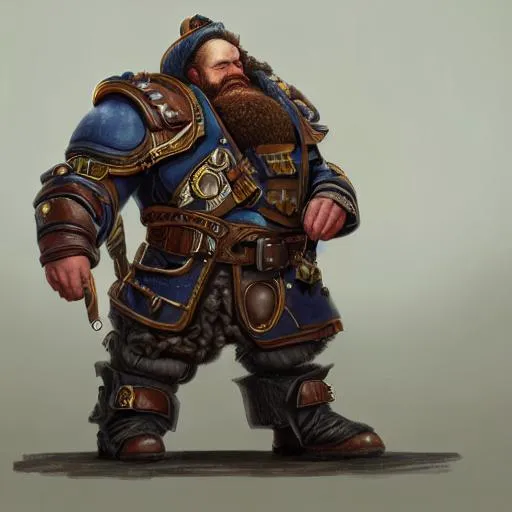 Prompt: a portrait painting of baradin  dwarf engineer from warhammer fantasy, highly detailed, fantasy, artstation, 8 k