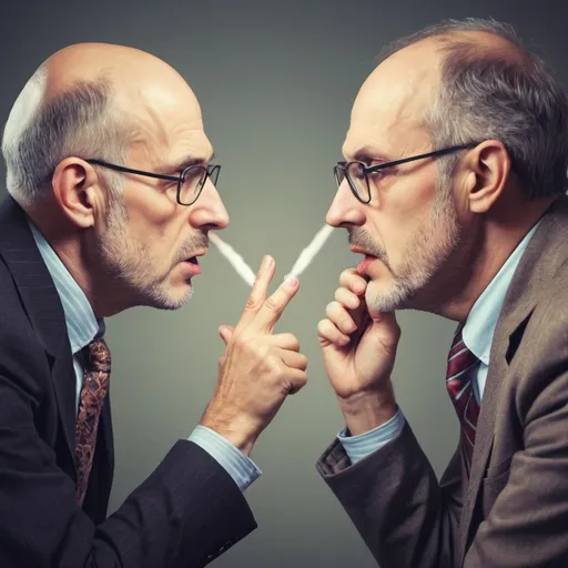 Prompt: war between psychologists giving bad advice

