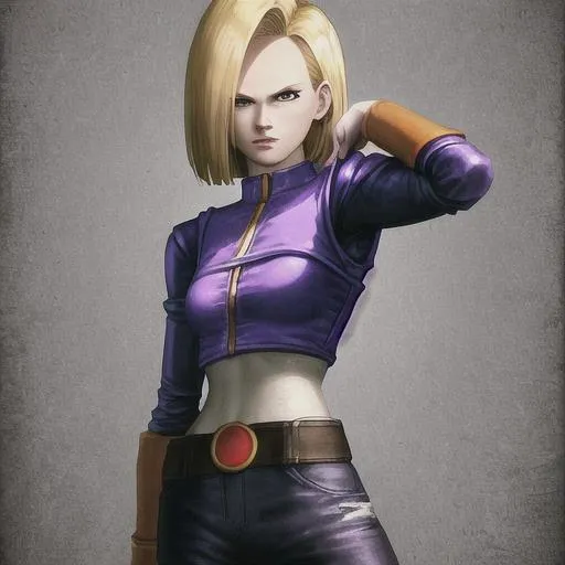 Prompt: andrOid 18 