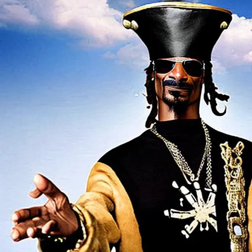 Prompt: Snoop dog as pirate