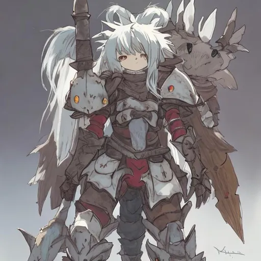 Prompt: nanachi in armor 