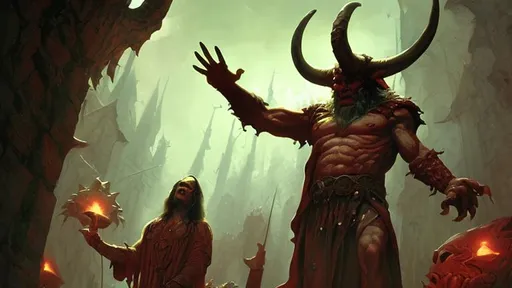 Prompt: Marc simonetti, the horned God demands your worship