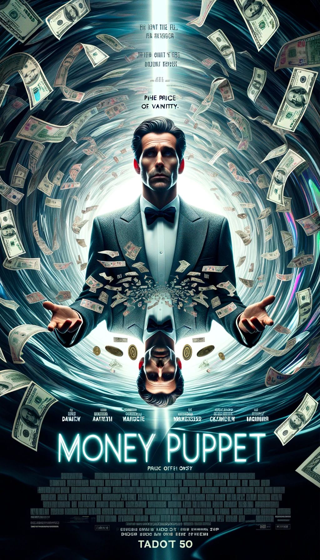Promotional movie poster for Money Puppet In a cinematic frame capturing the essence of Morphism