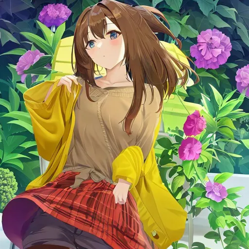 Prompt: brown hair and eyes