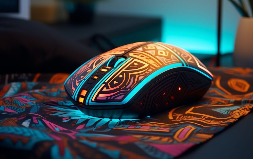Prompt: ea close up of a computer mouse on a desk, hyperbeast design, optimus prime, sleeping bag, inspired by Ștefan Luchian, industrial design concept, colors of tron legacy, inspired by Lu Guang, mayan, by Ștefan Luchian, resting on a pillow, loundraw, wrapped, reyyan