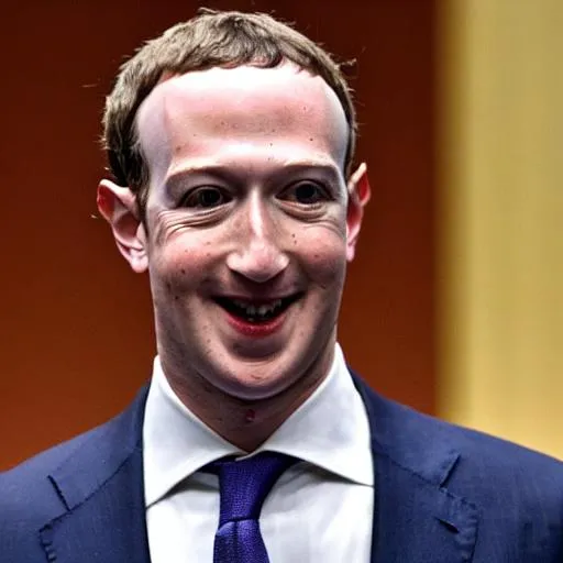 Prompt: The most (((((((psychopathic))))))) ((((((((Mark Zuckerberg)))))))) ever cosplaying as a psychopath