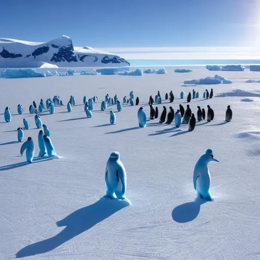 Prompt: Antarctica as human in Snow 