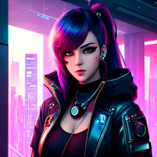 Prompt: cyberpunk girl