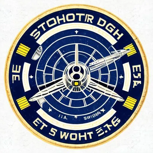 Prompt: Star Fighter Squadron insignia for flight school, photorealistic
