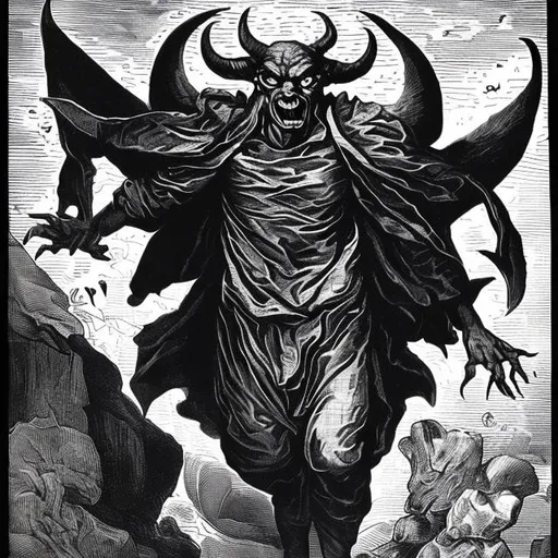 Prompt: What you think the devil looks like