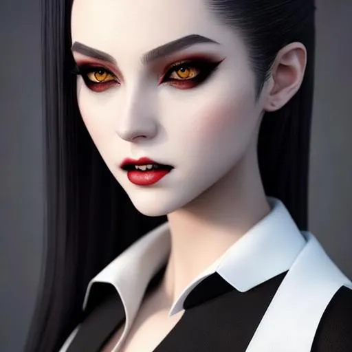 Prompt: epic professional digital portrait art of vampire 👩‍💼😉,best on artstation, cgsociety, wlop, Behance, pixiv, astonishing, impressive, outstanding, epic, cinematic, stunning, gorgeous, concept artwork, much detail, much wow, masterpiece.