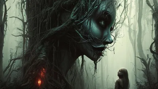Prompt: girl in the forest, the forest should be dark and deserted, everywhere should be bright fog, it should resemble a horror movie,perfect composition, hyperrealistic, super detailed, 8k, high quality, trending art, trending on artstation, sharp focus, studio photo, intricate details, highly detailed