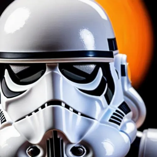 Prompt: Storm trooper listening to music , 4k, high detail, photograph, stunning detail