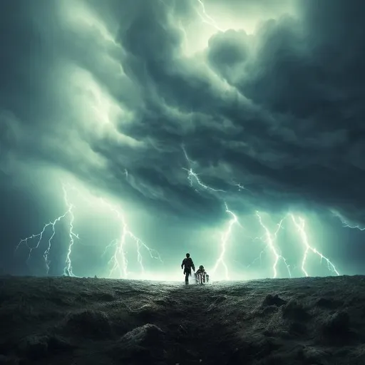 Prompt: alone strong hero men fighting  darkness storm . Courage hope.
Ultra realistic 8 k full hd ultra detailled wide shot