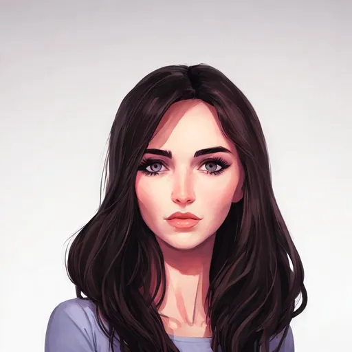 Prompt: Beautiful woman cartoon portrait 