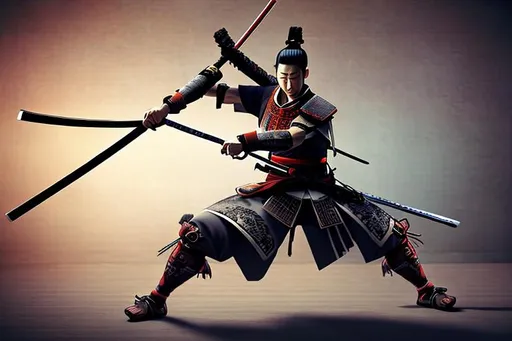 Prompt: Japanese Samurai wielding a Iaido katana, stance pose , ready to fight, hd, ultra realistic , anime edition , 4k, max resolution 