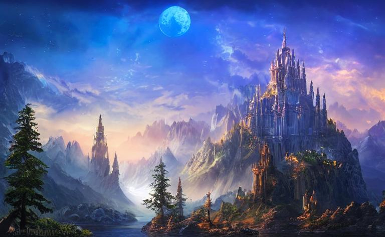 beautiful fantasy landscape, photorealistic, high re... | OpenArt