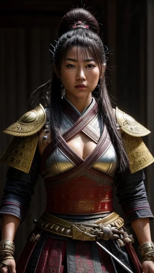 Prompt: Photorealistic,female asian samurai,extremly insanely epic and stunning,insanely detailed,cinematic lighting,insanely intricate,hdr,4k,8k,unreal engine,octane render