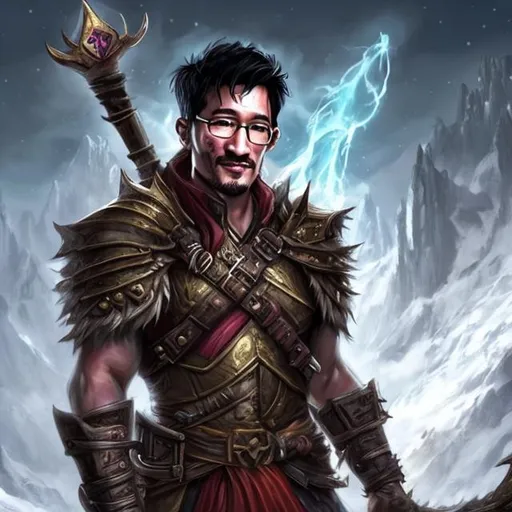 Prompt: Markiplier in a fantasy setting