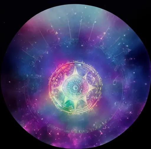 Prompt: mystic, magical astrology background
