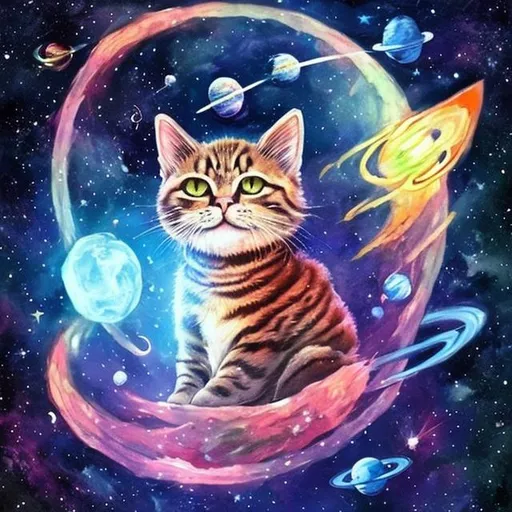 Prompt: 
space cat
