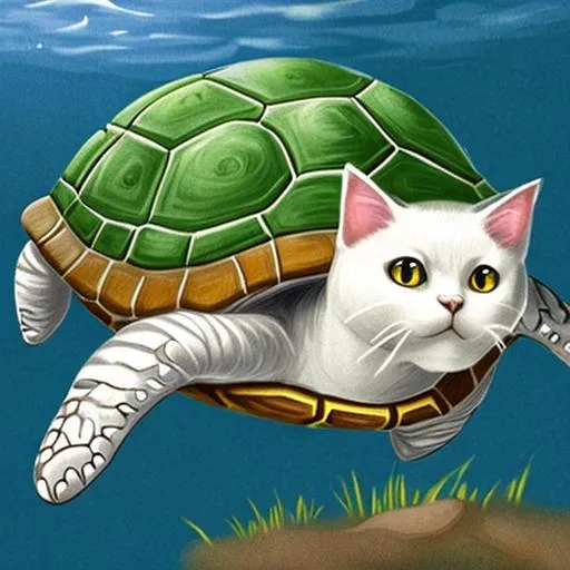 Prompt: CAT TURTLE