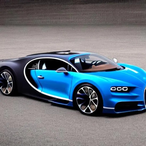 Prompt: draw a Bugatti Chiron
