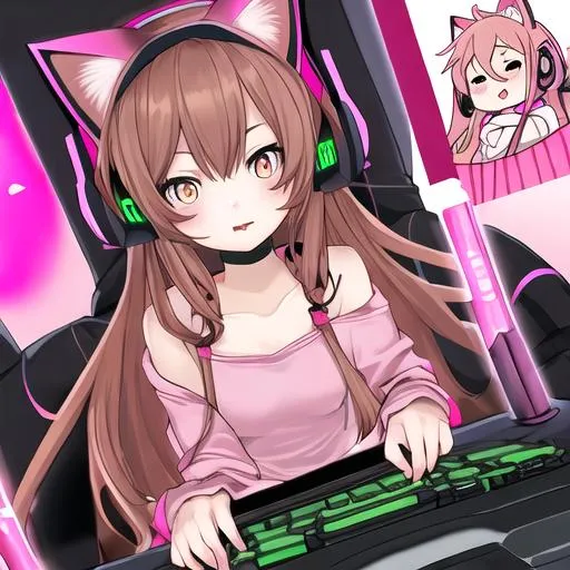 Cat Girl Gamer