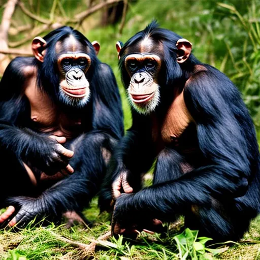 Prompt: Chimpanzees 