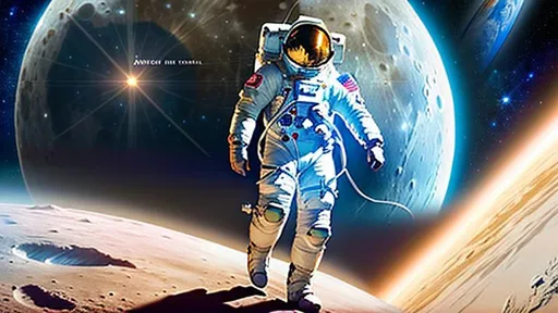 Prompt: Poster art, high-quality high-detail highly-detailed breathtaking hero ((by Aleksi Briclot and Stanley Artgerm Lau)) - ((astronaut walking on the moon )),close up of  astronaut , male, full body of space suit  ,highly detailed space suit body,  UHD, 64k, full form, highly detailed full body, highly detailed moon surface, detailed helmet ,full form, detailed moon surface. Lunar setting, earth in back ground, epic, 8k HD, luminescence , sharp focus, ultra realistic clarity. Hyper realistic, Detailed face, portrait, realistic, close to perfection, more black in the armour, full body, high quality cell shaded illustration, ((full body)), dynamic pose, perfect anatomy, centered, freedom, soul, white long hsir, approach to perfection, cell shading, 8k , cinematic dramatic atmosphere, watercolor painting, global illumination, detailed and intricate environment, artstation, concept art, fluid and sharp focus, volumetric lighting, cinematic lighting, 
