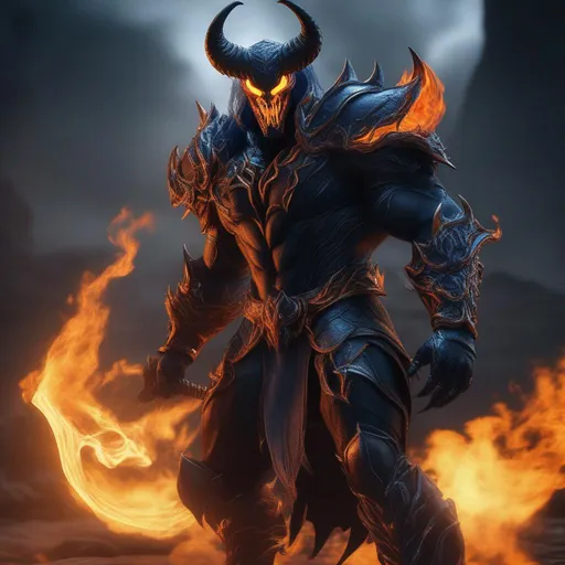 Prompt: a death knight with a Venom mouth (Venom movie), with horns forward on his forehead, orange fire eyes, FULL BODY, Hyperrealistic, sharp focus, Professional, UHD, HDR, 8K, Render, electronic, dramatic, vivid, pressure, stress, nervous vibe, loud, tension, traumatic, dark, cataclysmic, violent, fighting, Epic