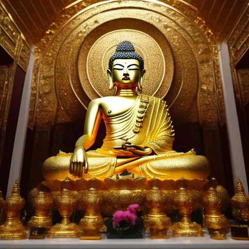Prompt: gold buddha
