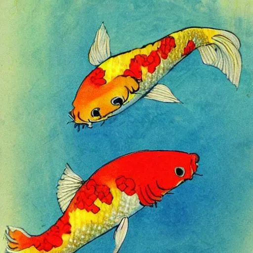 pretty koi fish | OpenArt