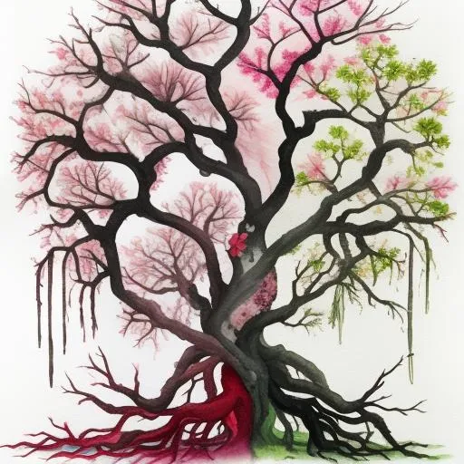 Vector drawing of the tree Stock Vector by ©alinabel 58452927