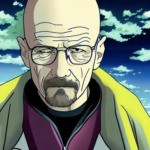 Prompt: Walter white anime High resolution