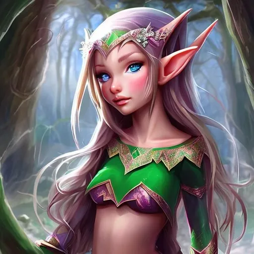 Prompt: Pretty elf girl