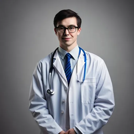 Prompt: Generate a young doctor photo with full frame 