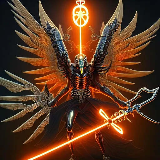 highly detailed godly supreme winged reaper wearing... | OpenArt