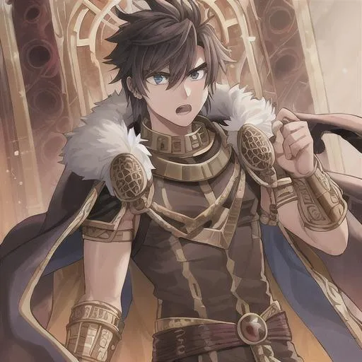 dnd 5e ranger hunter, male, brown hair, blue eyes, b... OpenArt