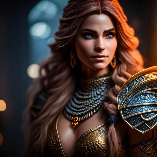 Prompt: Create a photograph of a character from the Dungeons and Dragon game,  female, extremely detailed environment, detailed background, intricate, detailed skin, natural colors , professionally color graded, photo realism, 8k, moody lighting, david tenant